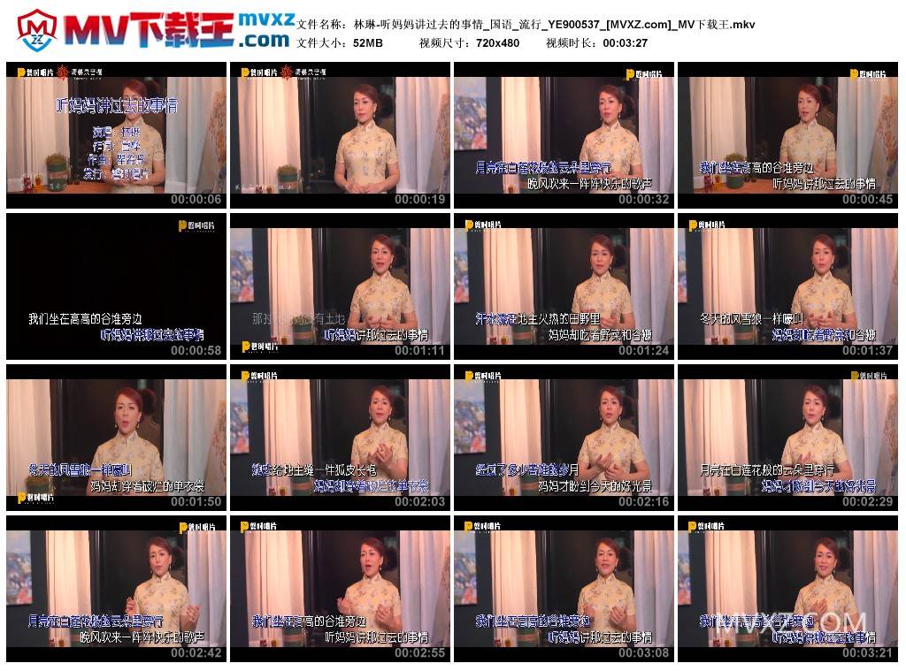 林琳-听妈妈讲过去的事情_国语_流行_YE900537